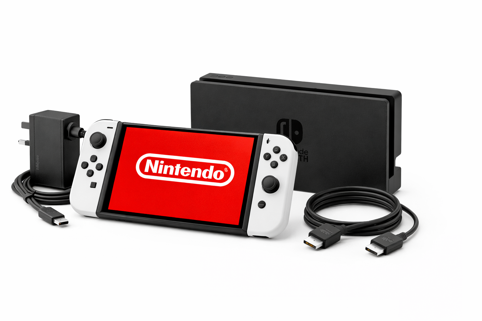 Nintendo Switch OLED console 64GB with optional accessories - Refurbished