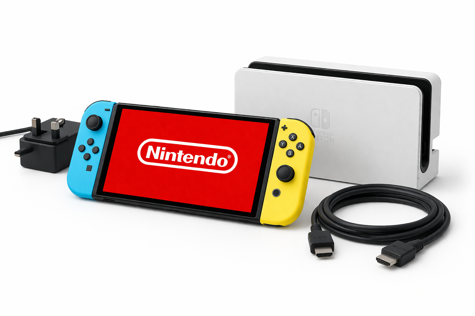 Nintendo Switch OLED console 64GB with optional accessories - Refurbished